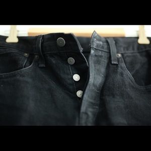 Levi’s 501 Slim Taper Fit Men’s Jeans // 31W x 30L // punk black // barely worn